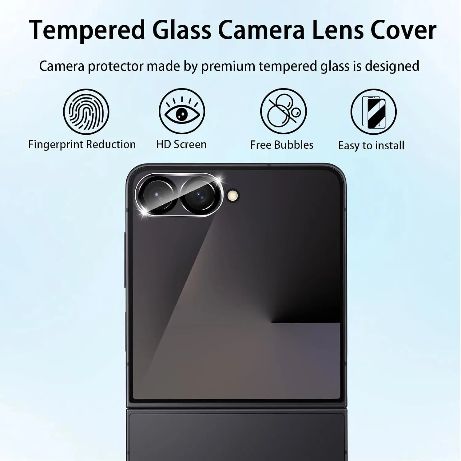 Enhanced Tempered Glass Camera Lens Protector