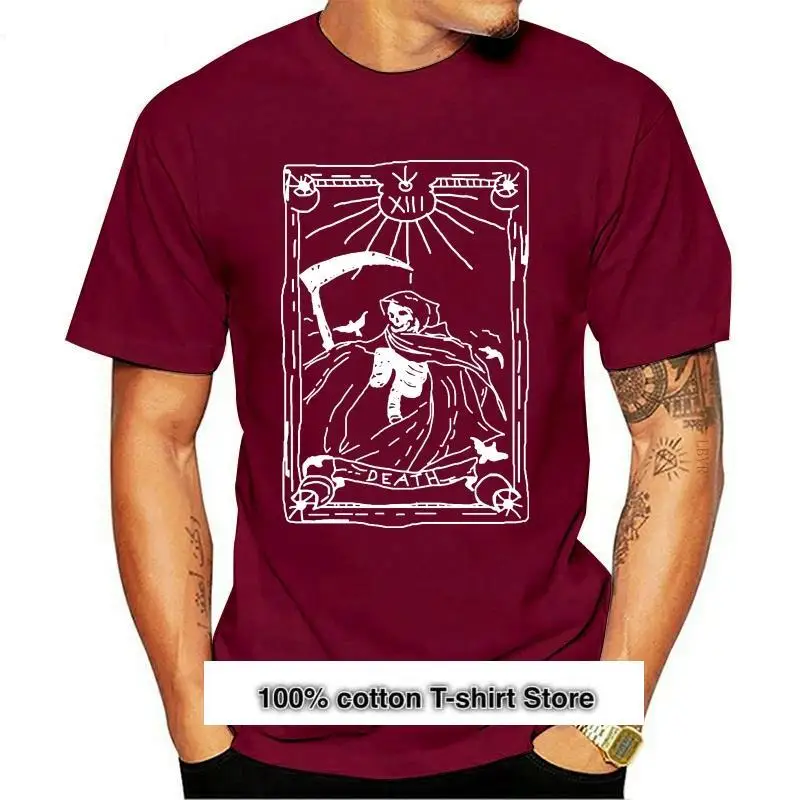 Tarocchi Della Morte Darkside-Camiseta Para Hombre, Camisa Negra, Azul Marino