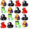 5pcs Halloween Rubber Ducks Toys Funny Halloween Themed Colorful Cute Duck Bath Toy for Halloween Birthday Party Decoration gift 1