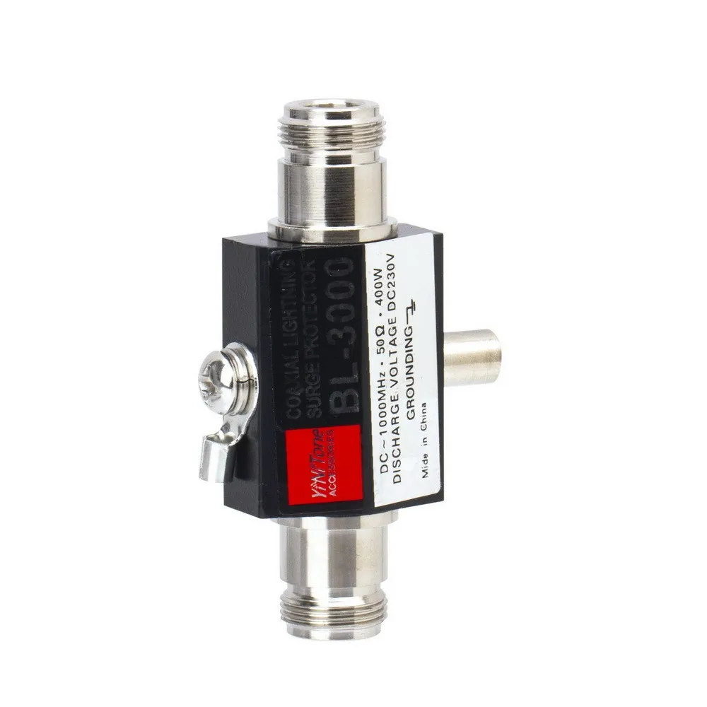 BL-3000 400W 50 Ohm Coaxial Lightning Arrestor Surge Protector N Female to N Female