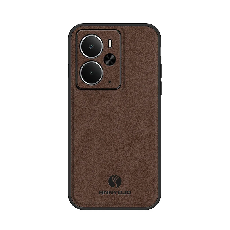 Premium PU Leather Magnetic Back Cover - Matte Finish