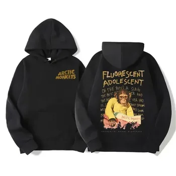 2025 هوديي Vintage Rock Arctic Monkeys للرجال؛ هوديي كلاسيكي كبير مع نمط ألبوم الموسيقى؛ الهيب هوب غطاء عتيق كبير 5