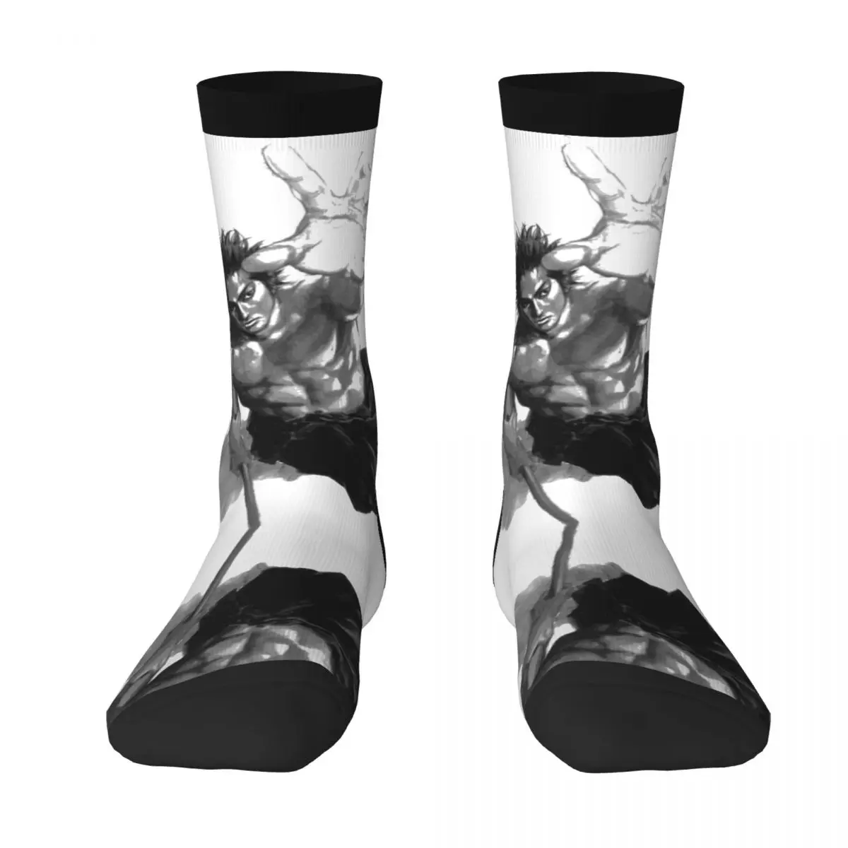 

Miyamoto Musashi In Vagabond Adult Stockings Cute High elasticity Contrast color socks Funny Vintage Retro Elastic Stockings