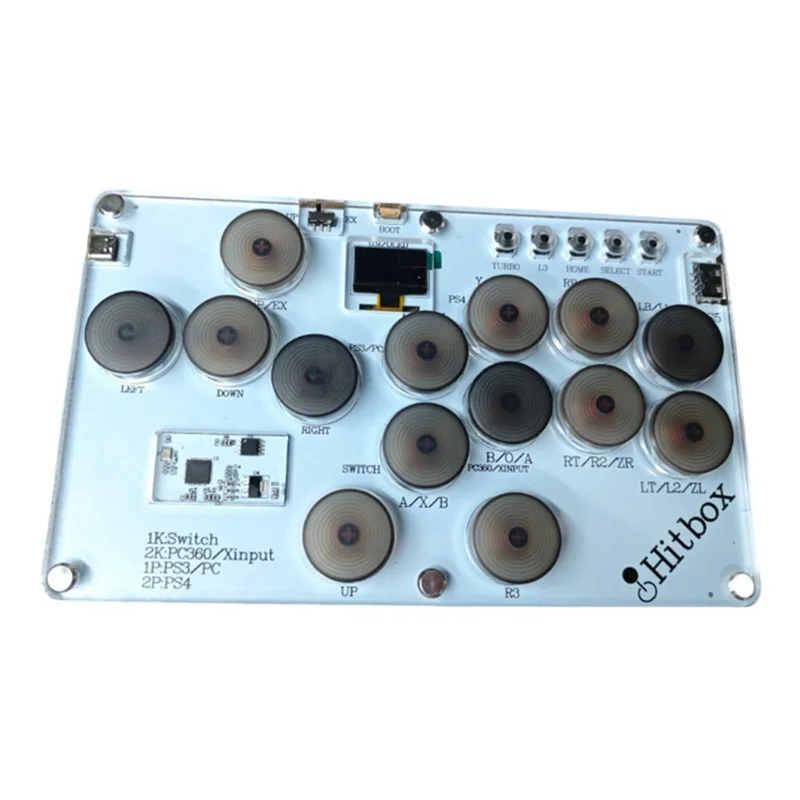 A13E-Hitbox 컨트롤러 아케이드 파이트 스틱 조이스틱 키보드 SOCD Raspberry Pi/PC/PS4/NS/PS5 게임 콘솔용 지연 없음