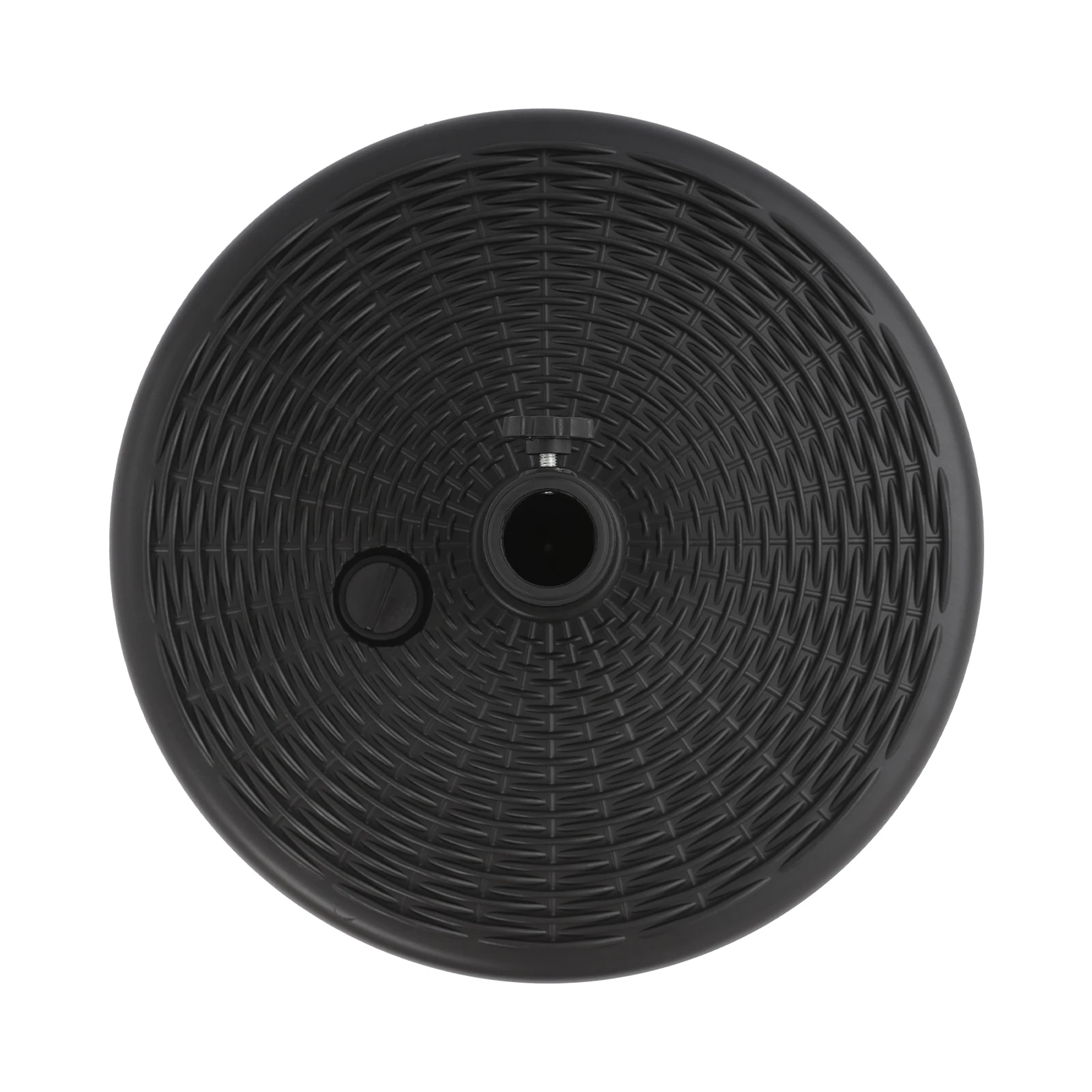 Befüllbarer Sonnenschirmständer, Runder Schirmständer mit Verstellbarem Knopf 1,3-1,9 Zoll für Garten, Terrasse, Pool, HDPE-Kunststoff, Schwarz – Detail 8