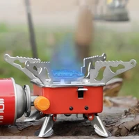 Outdoor Mini Square Stove Portable Folding Gas Stove Card Camping Cooking Utensil Ultra-Light Travel Cookware Hiking Equipment 1