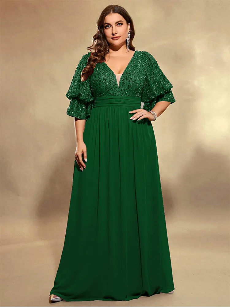 Abito Elegante Taglie Abito Lungo Cerimonia Taglie Forti Abiti Da