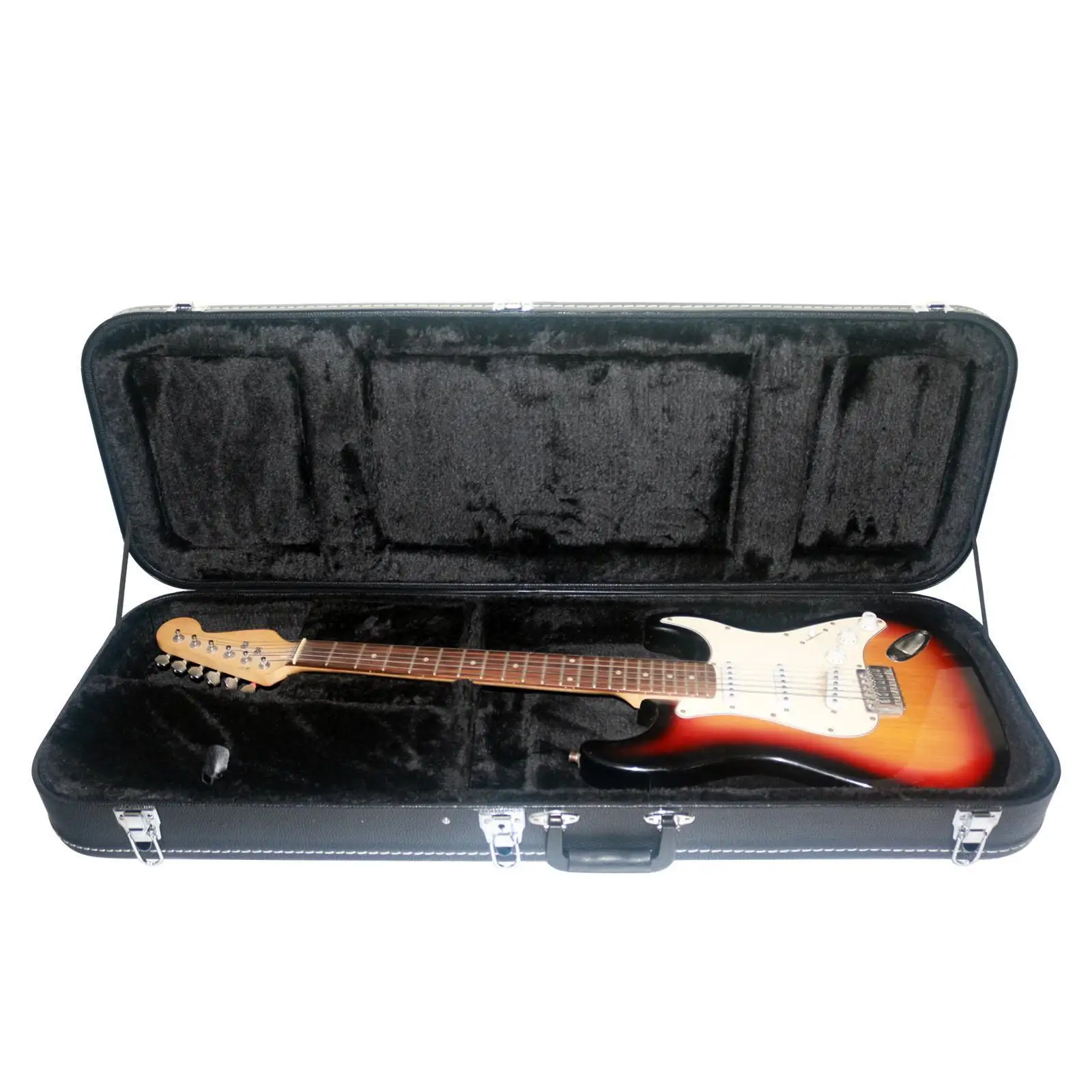 Carrying Bag Padded Guitar Case Thick Padding Handheld PU Leather Guitar Bag Side Handle Accessories Electric