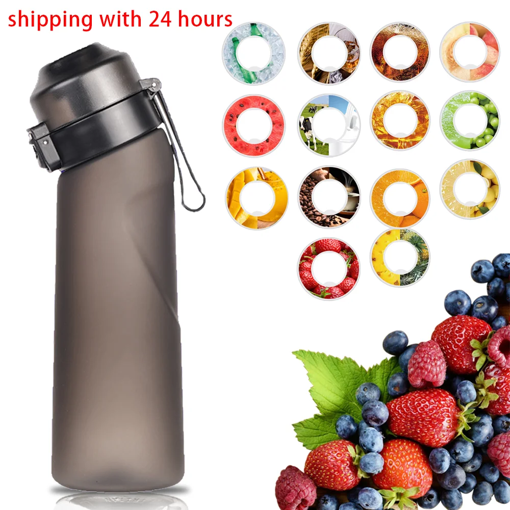 

Air Up Flavored Water Bottle Scent Water Cup 3 Free Pods！Flavored Sports Water Bottle For Outdoor Fitness With Straw Flavor Pod