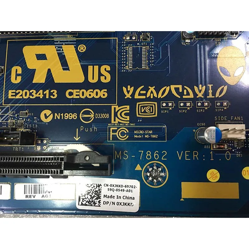 데스크탑 메인보드 Alienware Area 51 R2 A51 X99 0FRTKJ FRTKJ XJKKD 0XJKKD MS-7862 마더보드 완전히 테스트됨