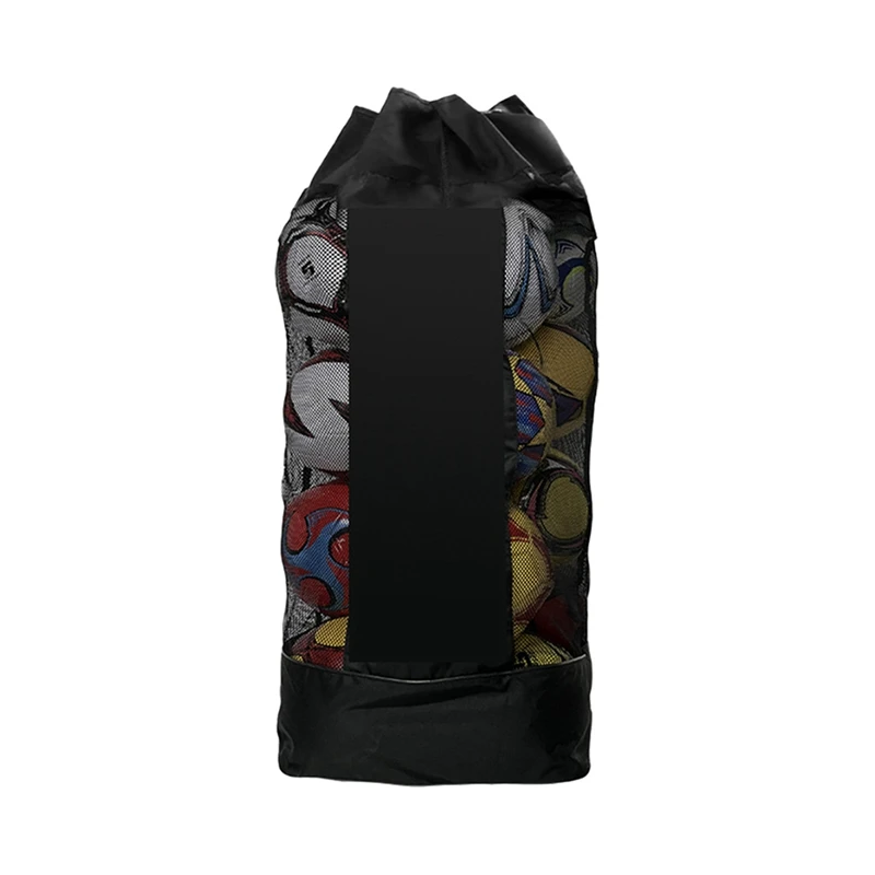 

Сетчатая Сумка для хранения футбольных мячей, регулируемая водонепроницаемая сумка для баскетбола, волейбола, переноски мячей в тренажерном зале, около 48x105 см