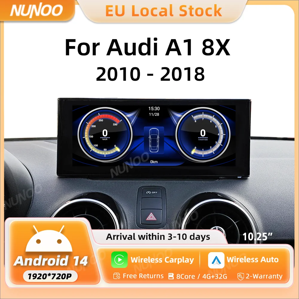 Android Autoradio für Audi A1 8X 8X1 8XK 8XF 2010-2018 mit