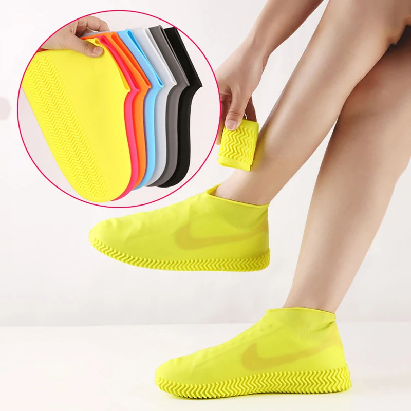 Waterproof Shoe Cover Silicone Material Unisex Shoes Protectors Rain Boots for 