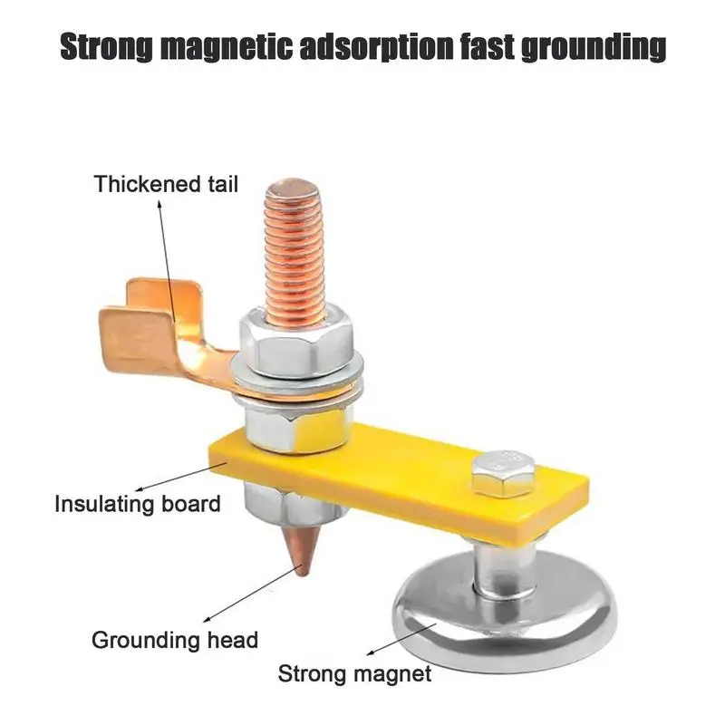 Testa Magnetica Per La Lavorazione Dei Metalli Morsetto A Terra Magnetico Piastra Metallica Accessori Per Strumenti Di Supporto Per Saldatura Spotter 