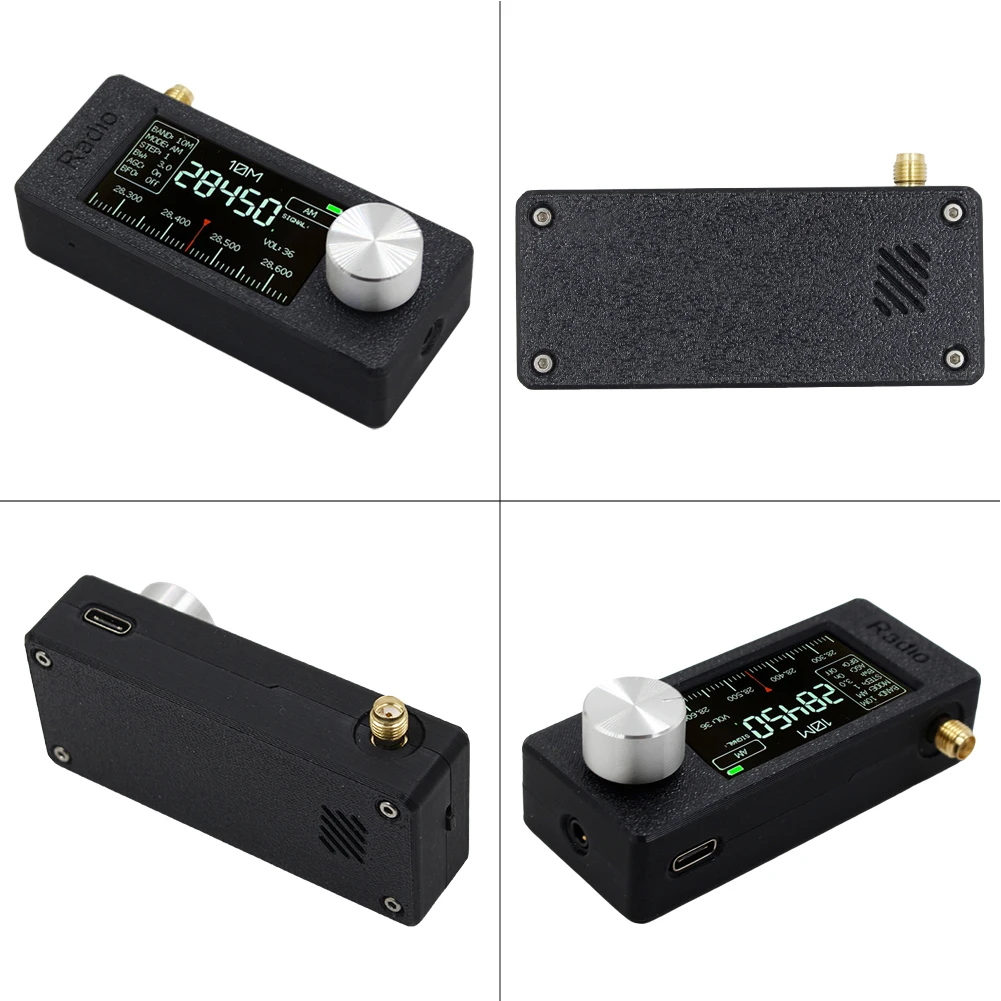Portable Radio SI4732 0.5-108mhz Mini Pocket Radio LSB USB AM FM FM/AM 1.9-inch IPS Screen All Band Radio Receiver with Antenna 3