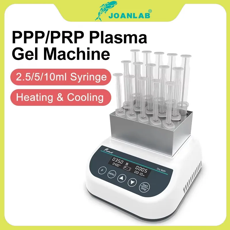 JOANLAB PPP PRP Plasma Gel Machine Portable Heating Gel Maker Bio Filler For 2.5/5/10ml Syringe Beauty Machine DB100CG