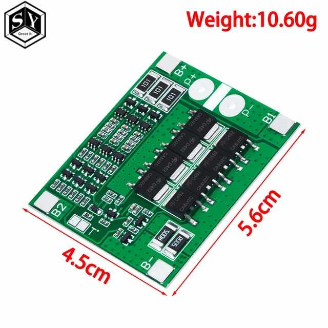 1S 5A 3.7V 18650 batería de iones de litio BMS circuito protección redonda  placa de PCB