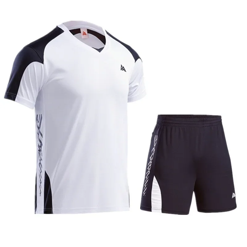 round Neck Sports Leisure Set for Men And Women Volleyball Badminton Table Tennis Competition Uniform Printed