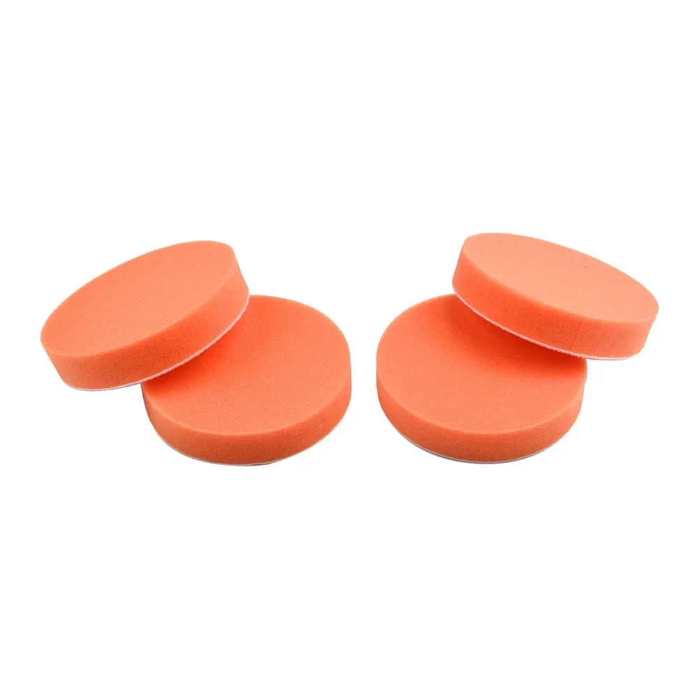 4x 125mm 5" Car Polishing Pads Flat Sponge Polisher Buffer Pads Clean Polish Waxing Tools Car Maintenance Accessories, car polishing pad, car polish pad