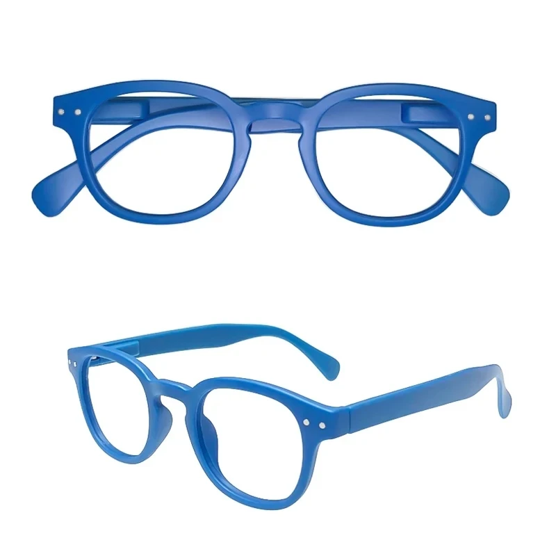 Stylish Round Frame Reading Glasses with Spring Hinge