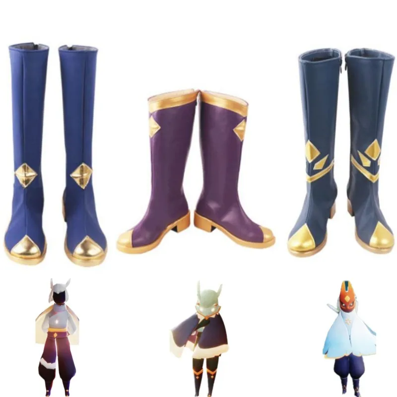 

Anime Game Sky：Children Of The Light Cosplay Costume Season Of Rhythm Light Awaits Saint Island Boot Man Woman Carnival Shoes