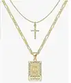 Gold Letter Cross D