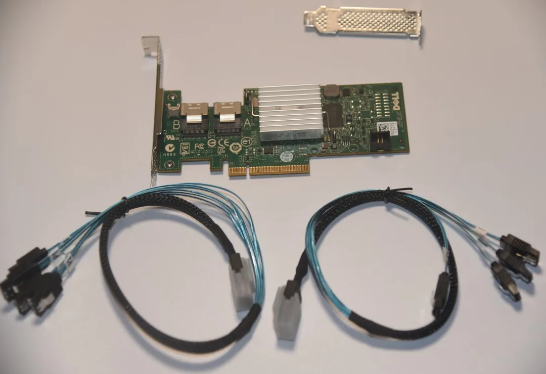 Dell H200 Ele Modo Sata Sas Sas2008 Hba Controlador Raid 6gbps Pcie x8 Lsi 92118i M1015 Zfs Nas Unraid Mais Cabo Sata - Imagem 5