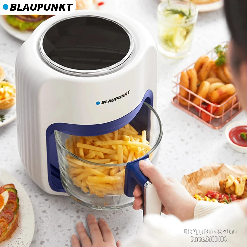 Blaupunkt Friggitrice Ad Aria Ali Di Pollo Fritte Crostata Di Uova Forno Elettrico 2L Multifunzione Pentola Per Friggere Per La Cucina Bp-Kz02