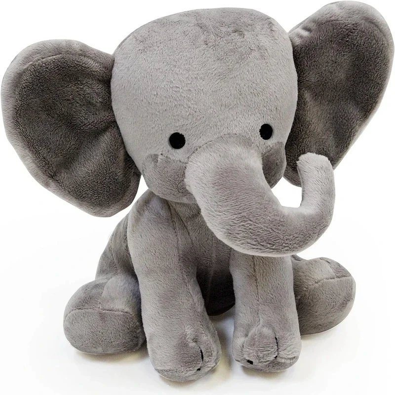 Gray Elephant Stuffed Plush Toys Kawaii Animals Soft Sleeping Stuffed Pillow Doll Plushie for Baby Room Decorative Gifts plush toys 25cm