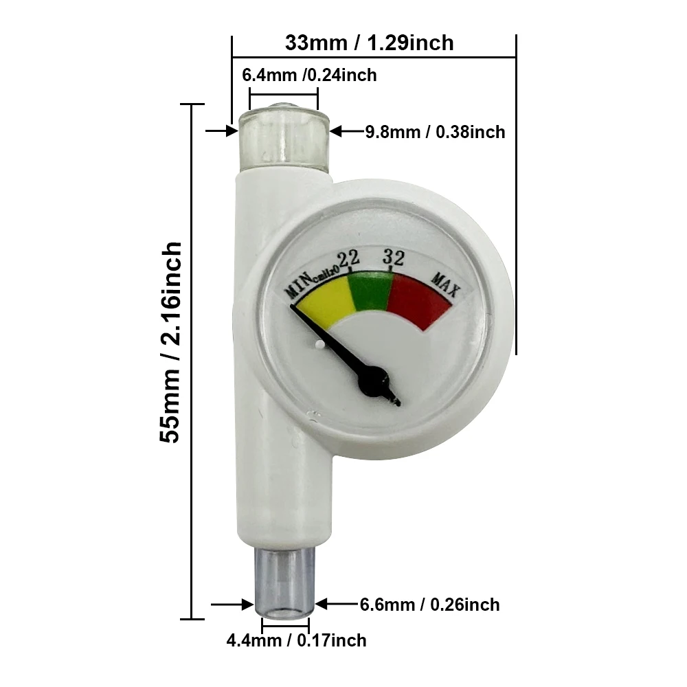 Endotracheal Intubation Balloon Pressure Gauge Saturation Detection Device Pet Animal Anesthesia Machine Accessories Clinic pet anesthesia machine accessories