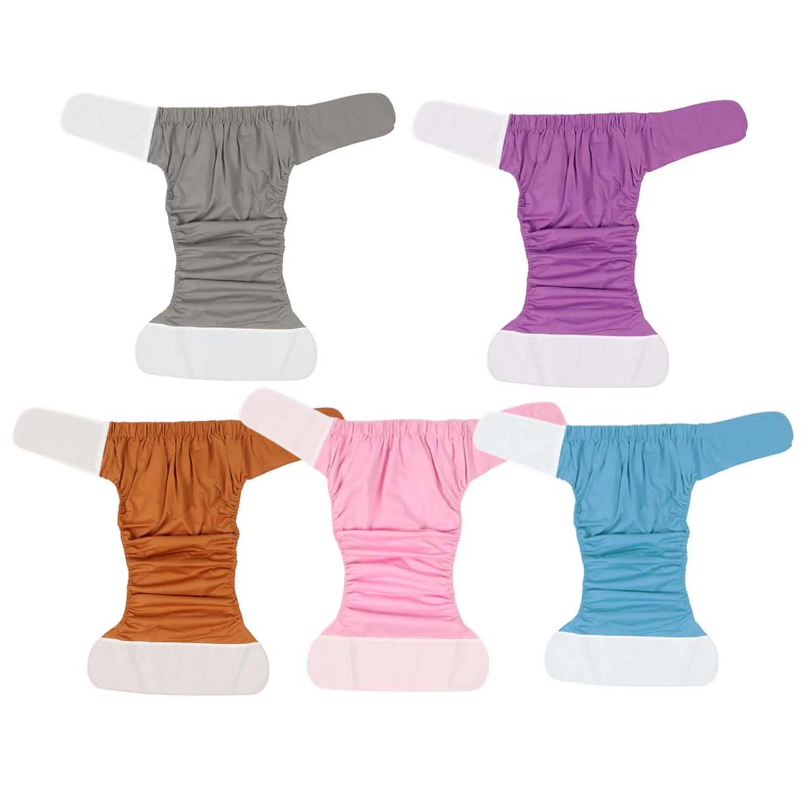 Adult Diapers Diapers Elderly Diapers Waterproof Diapers Waterproof Washable Reusable Adult Elderly Cloth Diapers Pocket Nappies 2