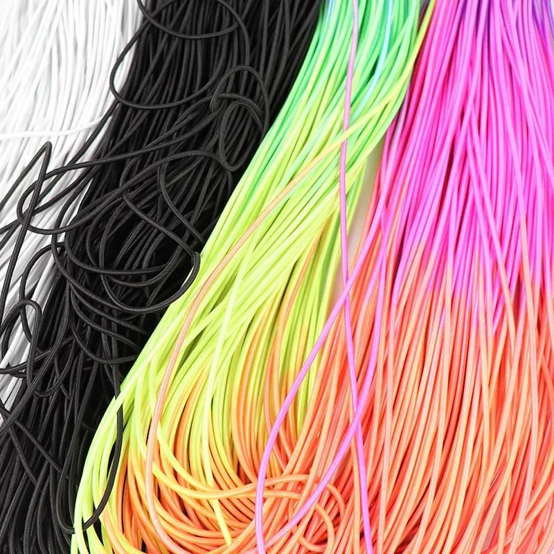 Черная, белая ткань, эластичный шнур, Резиновая лента, эластичная лента для шитья своими руками