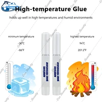Rear view Mirror Professional Strength Rearview Adhesive Kit High-Bond for Glass & Metal Quick Curing Glue 0.014FL OZ 0.4ML 2