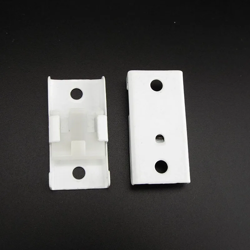 6pcs Ceiling Top Clamping Side Mounted Curtain Track Rail Accessories Windows Plastic Home Window Decor Curtain Accessory