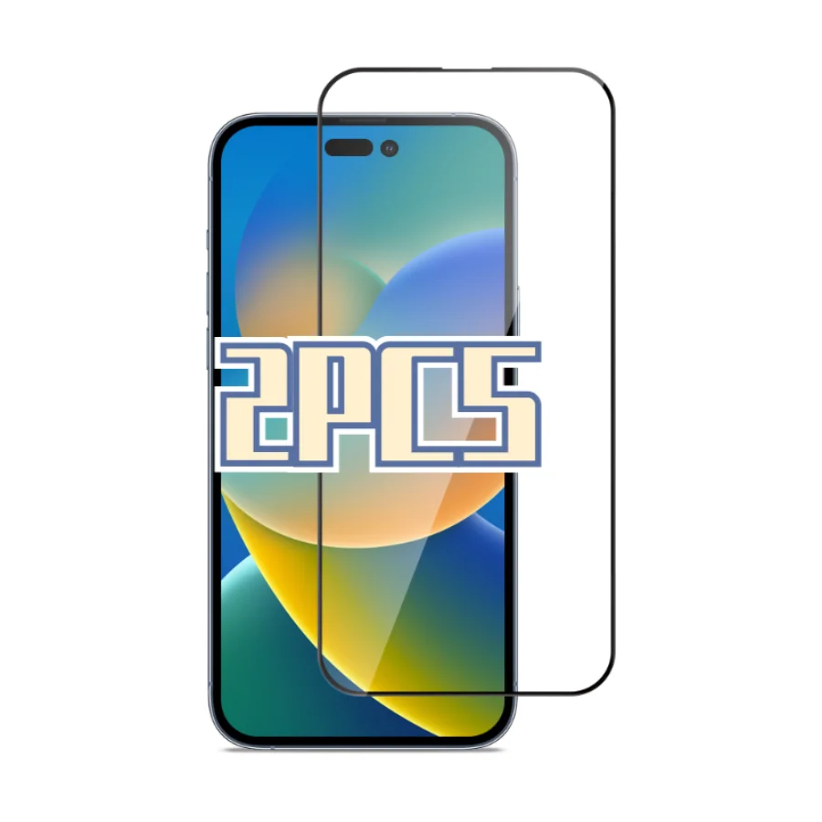 

Закаленное защитное стекло 9D для iPhone, Защита экрана для IPhone 14 11 15 12 13 Pro Max 7 8Plus X XR XS Max SE 2 SE 3, 2 шт.