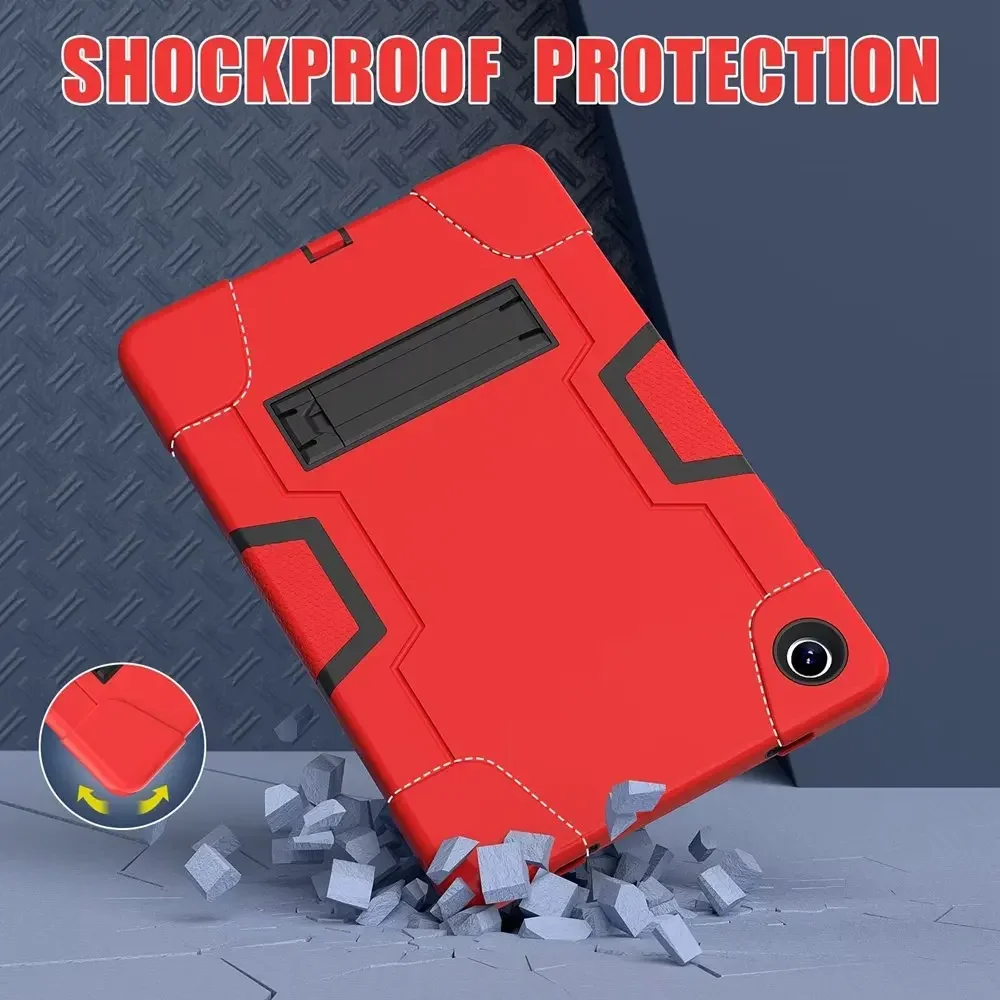 Rugged Silicone + PC Armor Tablet Case