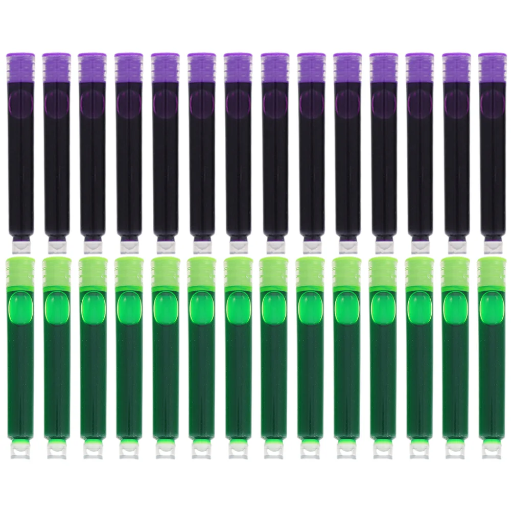 100 Pcs Ink Sac Purple Pens Refills Fountain Supplies Colorful Accessories for Student