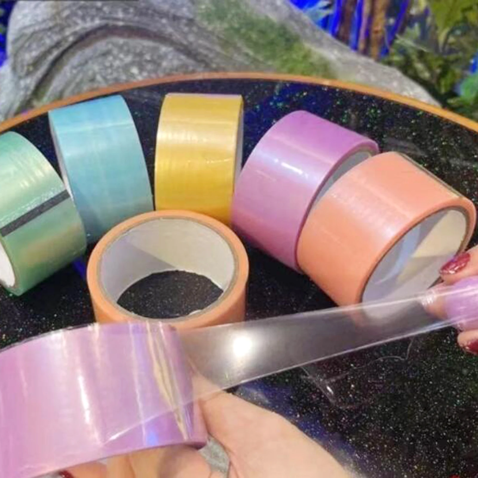 Mixed Color Sticky Ball Tape Sticky Ball Rolling Tape Stress Relaxing