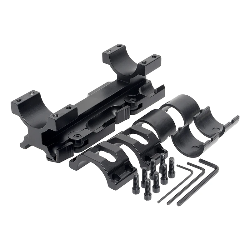 Quick Release One-piece Scope Ring Mount 25.4mm/30mm QD Dual Ring Sight Rings Cantilever Mount For Outdoor Hunting FOCUHUNTER