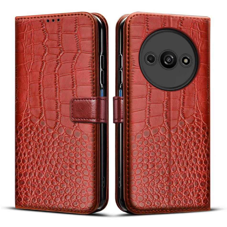 Elegant Leather Wallet Flip Cover with Full Protection and Magnetic Closure