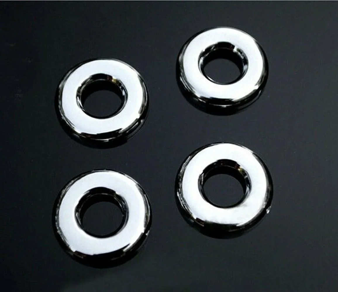 4pcs Chrome Inner Door Lock Pins Knob Cover Trim For Jeep Compass Patriot 2007-2017
