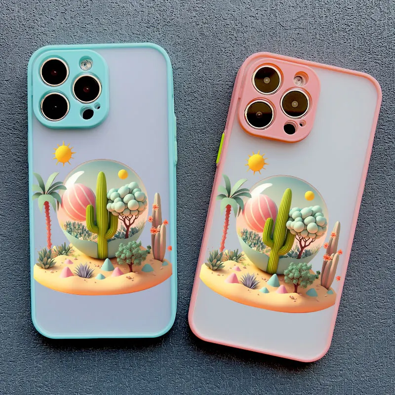 Kreative Berglandschafts-Szenerie 2D-Druck Handyhülle für iPhone XS XR X 17 16 Pro Max 15 14 13 12 11 Pro Max Mini Cover – Detail 19