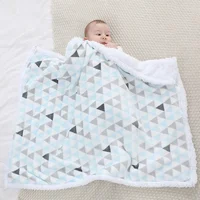 Baby Blanket Winter Warm Fleece Thermal Newborn Thick Stroller Cover Infant Boys Girls Swaddle Wrap Soft Bedding Blanket Quilt 1