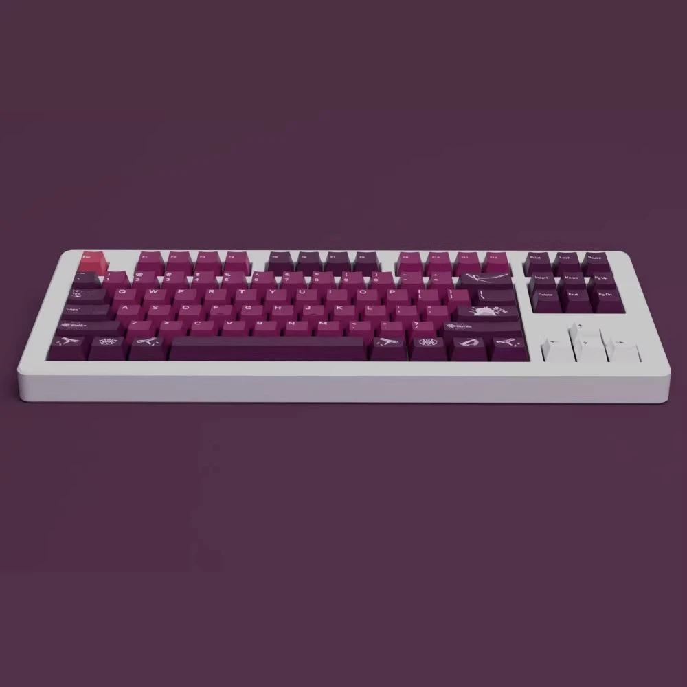 Honkai Star Rail Kafka Keycaps Pbt Dye Sub Gaming Key Caps Perfil Cereja Keycap Lightproof para Alice 61 68 98 104 144 Chaves Set - Imagem 2