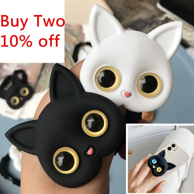 유니크한 에어 주머니 휴대폰 홀더 – 귀여운 3D 고양이 핸드폰 홀더 추천 TOP상품