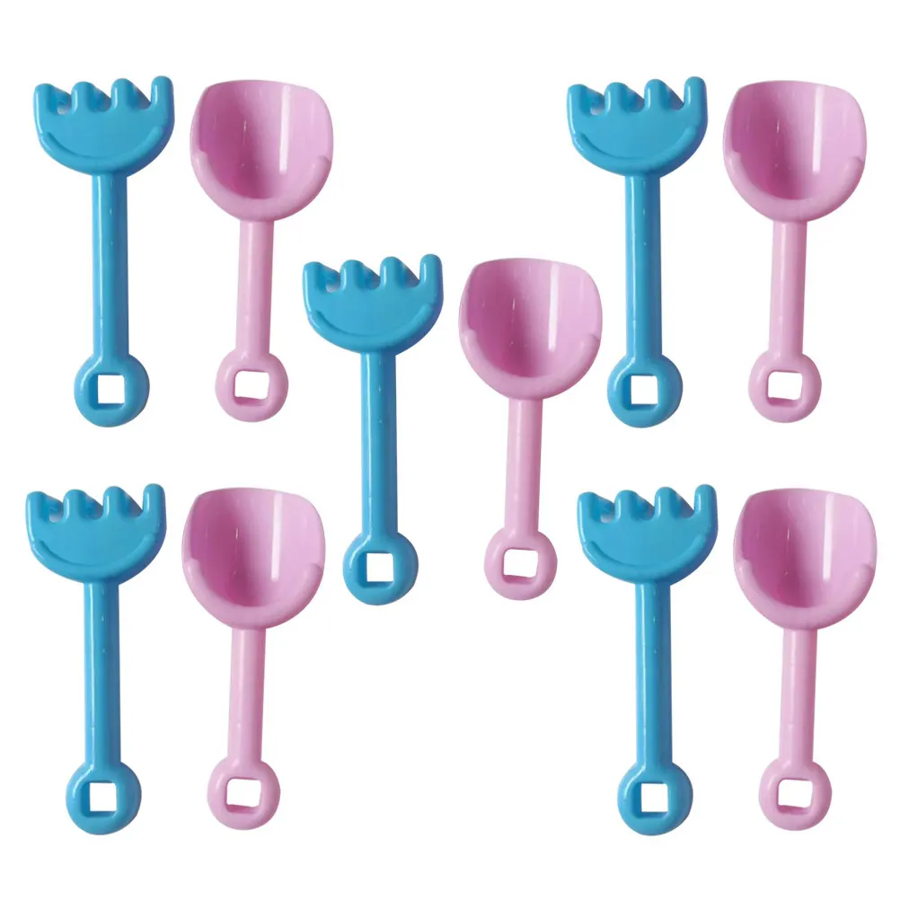 해변 모래 세트 어린이용 두꺼운 준설 삽과 갈퀴 야외 놀이 도구 해변 놀이 세트 수영장 물놀이