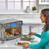 Dual Zone 360 Air Fryer Oven Combo with French Door, 25 QT, Meals to Cook Two Foods in Two Different Ways at The Same Time 6