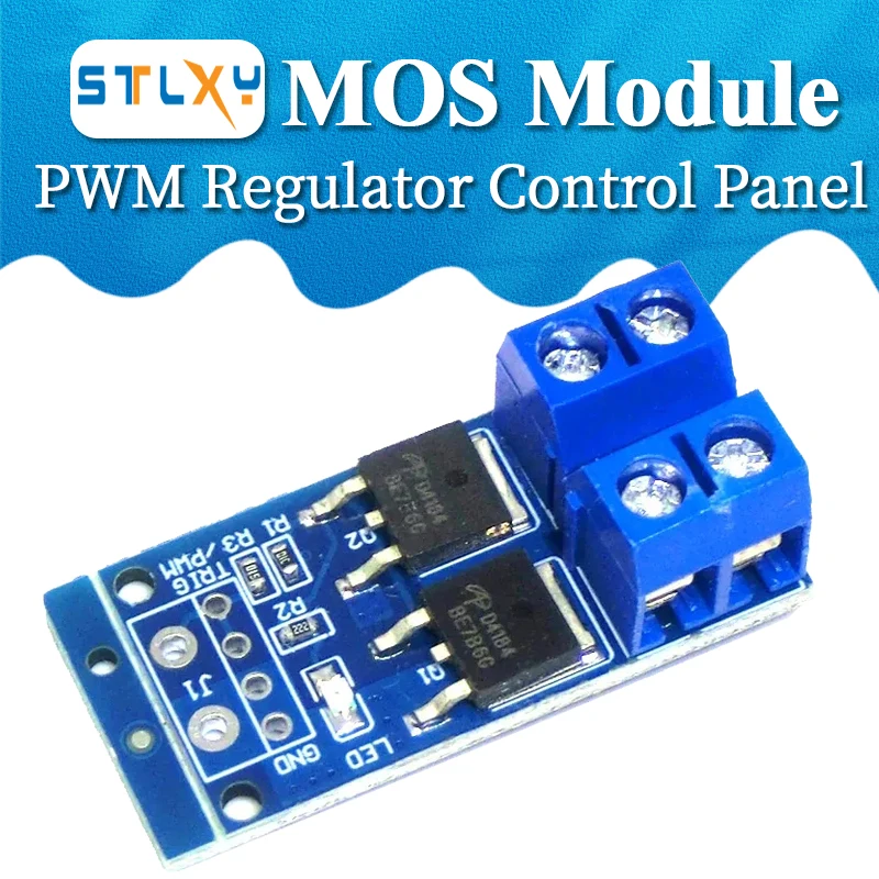 DC Motor Speed Controller 15A 400W MOS FET Trigger Switch Drive Module DC 5V-36V PWM Regulator Control Panel Motor Control Board