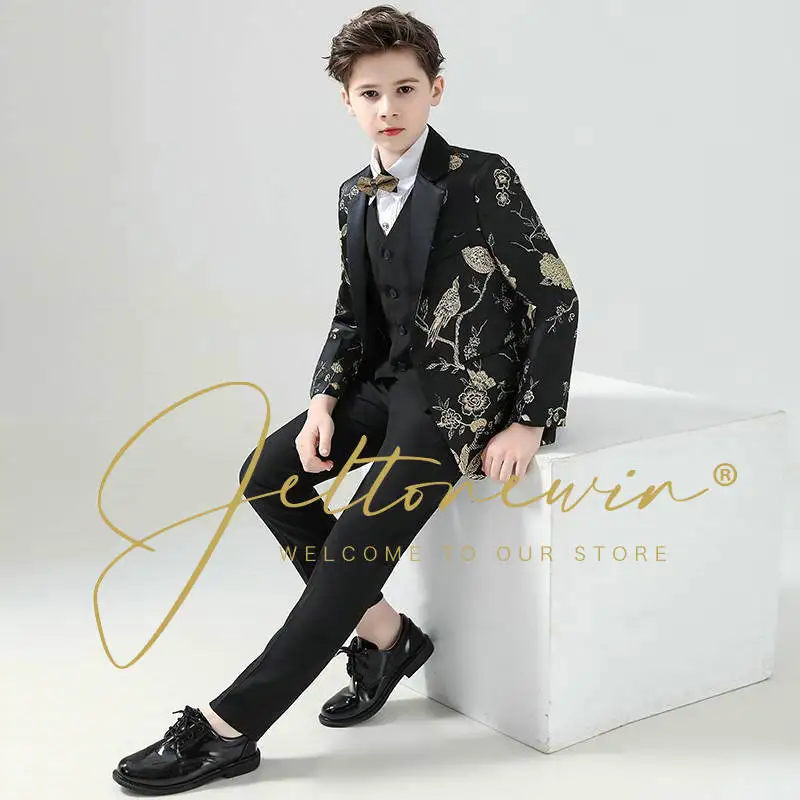 

2023 Formal Suit For Boy Children Party Host Wedding Costume Boys Clothes 6yrs To 12yrs Costume Enfant Garçon Mariage Boys Suit