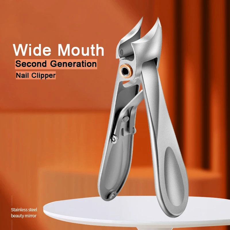 1pcs Toe Nail Clippers for Men Thick Ingrown Toenails Large Wide Jaw Opening Slanted Long Handle No Splash Fingernail Clipper toe nail clipper